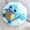 Squirtle Cartoonmuster, automatisch faltbarer Regenschirm, tragbares und faltbares Design, 8 Schirmstäbe, ein Weihnachts- oder Geburtstagsgeschenk.