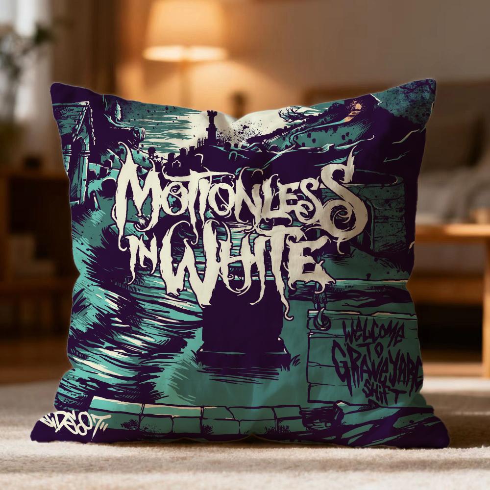 Fashion M-MMotionless In White Cushion Cover Soft Washable Pillow Case Multi-Scene for Couch Bed Travel Office Use