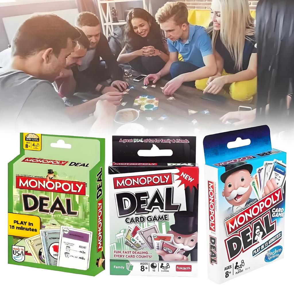 Deal Monopoly Card Board Games Props Family Party Paper Toy Fuuny Gift Kids
