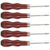5PCS Wooden Handle Awl Hole Punch Sewing Stitching Awl Tool Shoe Repair Crochet Hook