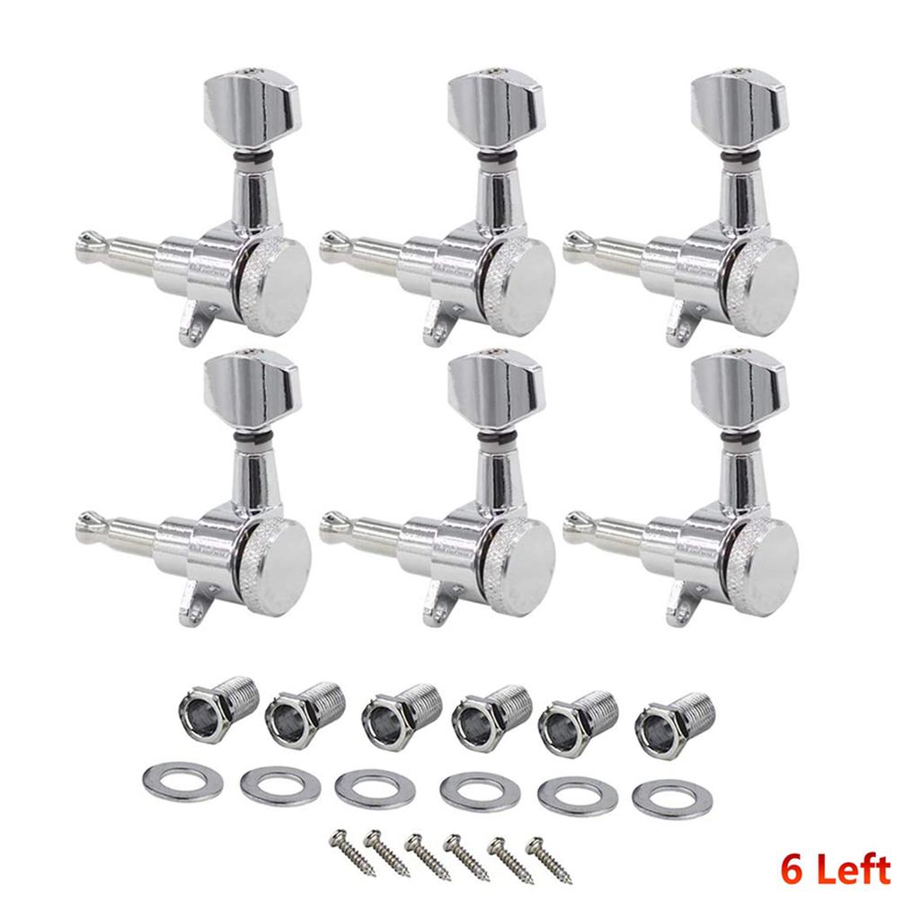 Inline Chrome Electric Guitar Locking Pick Set Suitable for ST TL Style Electric Guitar, Chrome