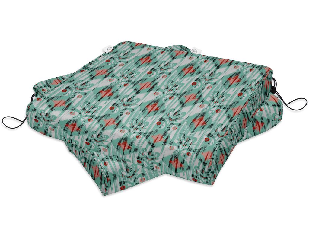 Vargottam Perfect Outdoor Indoor Square Corner Seat Cushions Water-Resistant Lounge Chair 18.5" X 16" Home Office Patio Furniture