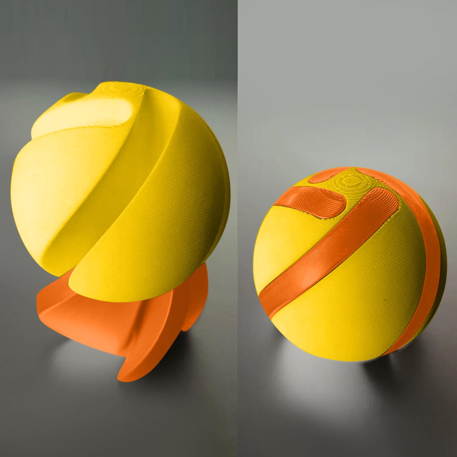 3D-печать Декомпрессионные игрушки Спиральные трехмерные шарики Игрушки «Тяни-Толкай» One Size оранжевый