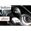 For Chevy Cruze 2016-2019 Silver Steel Center Console Gear Shift Knob Cover Trim