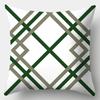 x Green Geometric Stripe Printing Cushion Cover for Home Living Room Sofa Decoration Throw Pillow