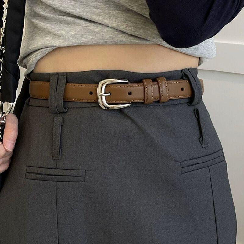 Stylish Vintage Womens Belt For Summer 2024 With Durable Two Layer Leather Design