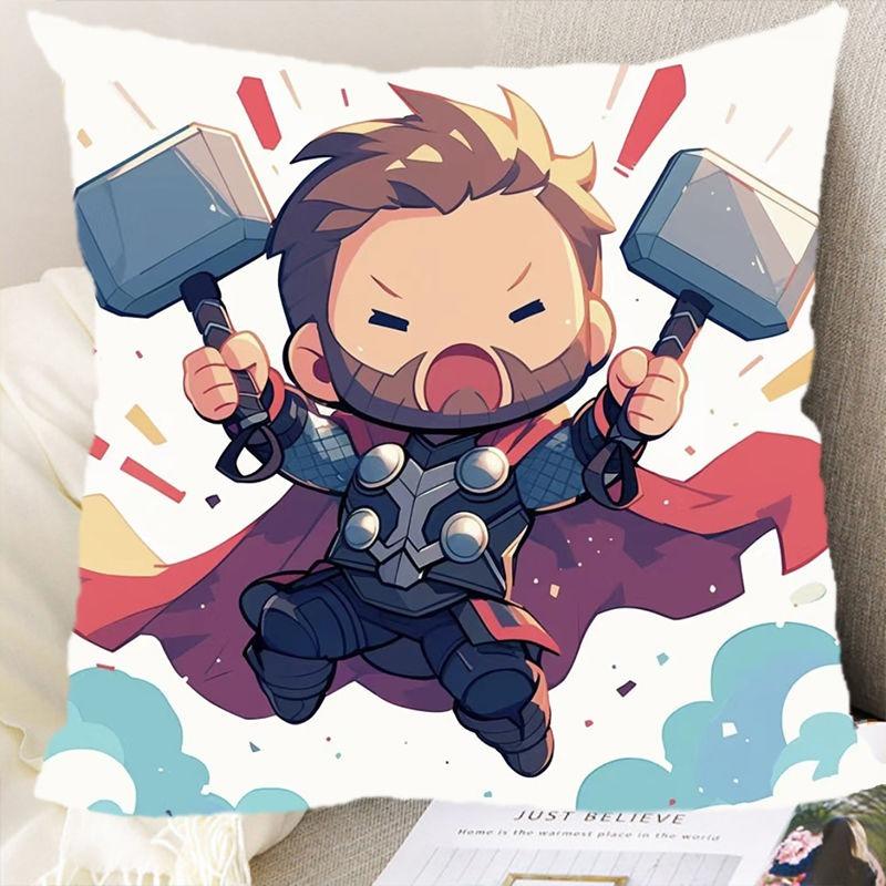 

Наволочка Marvel Superhero Человек-паук Халк Железный человек Принт Узор Наволочка Подушка для дивана Чехол для подушки Комната Домашнее украшение 16x16Inch