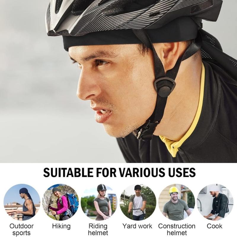Elastic Sports Headwear With Sweat Barrier Sweatproof Sun Protecting Headscarf