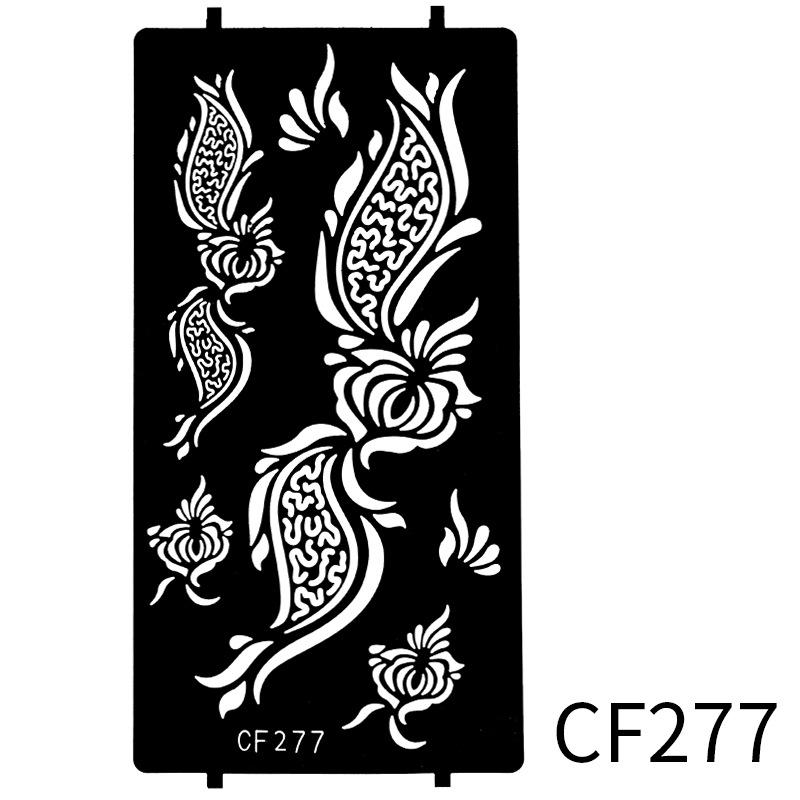 

Красота Наклейка Струйная Наклейка Тату Индийский Полый Шаблон Наклейка Тату 96 * 186Mm (die)