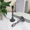 European Retro Wrought Iron Candlestick Home Decoration - Aged Metal Craft Ornament