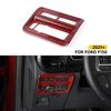 Interior Headlight Switch Button Panel Cover Trim For Ford F150 + Red Carbon
