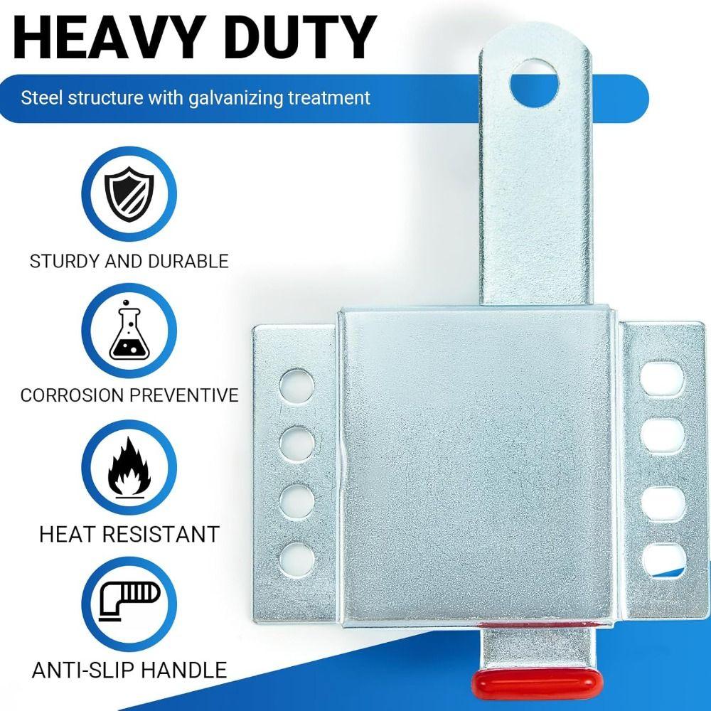 Heavy Duty Slide Latch Galvanized Steel Door Locking Kit Essential Garage Door Locks  Garage Doors