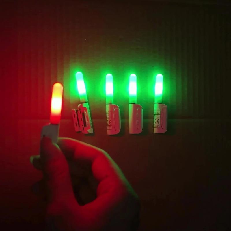 Fishing Bite Indicator, Color-Changing Rod Tip Light,Suitable for Sea Fishing, Fishing Accessories (Without Battery)