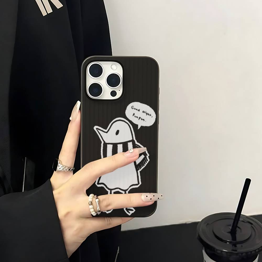 

Cartoon Goodnight P-Punpun For IPhone 17 16 15 11 12 13 14 Pro Max Plus Pro Corrugated Translucent Back Phone Cover iPhone 15