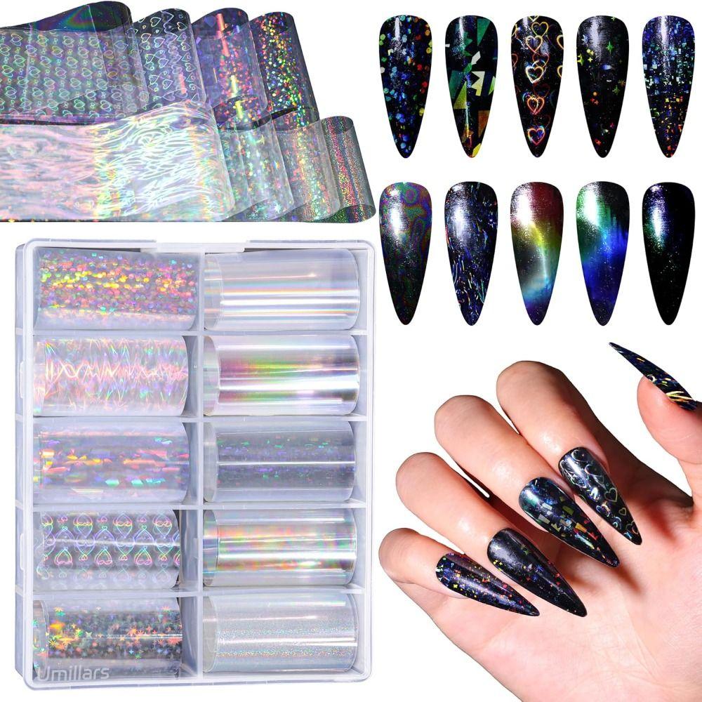 Aurora Snake Transfer Stickers Marble Print Nail Art Stickers Hot Nail Art Foils Nail Decorations