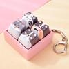 Cute Dog Squeeze Keychain Creative Stress Relief Fidget Pendant Mini Sensory Toy for Handbags Kids Party Gifts