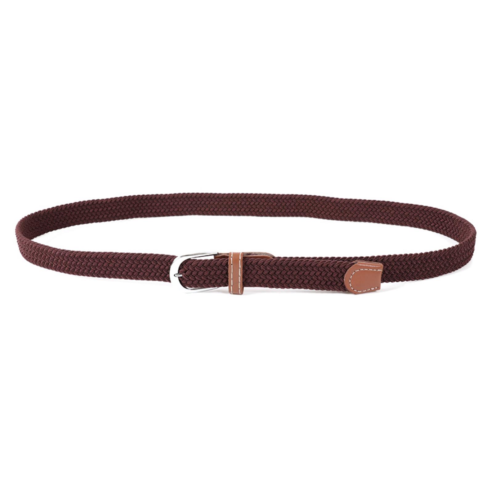 

Плетеный тканый эластичный ремень для джинсов, эластичный пояс с металлической застежкой, унисекс, повседневная одежда для улицы, пояс-корсет 2