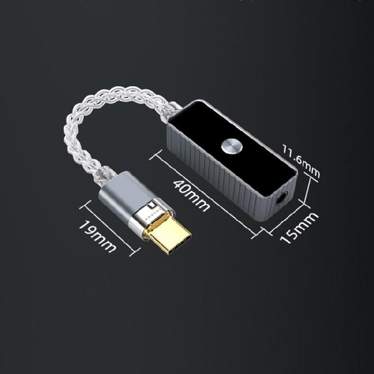 Auditory Decod USB C Headphone Amplifier 3.5mm Lossless Sound for Smartphones and PC Type C
