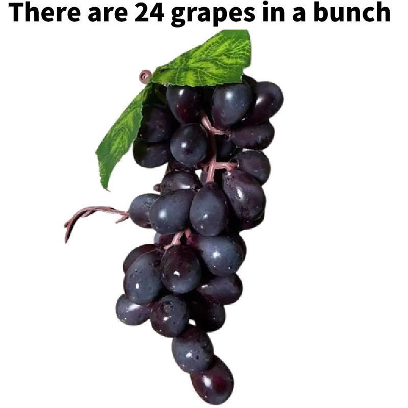 Grapes Simulation Fruit Plastic  Toy Vine Prop Photography Decoration Tools