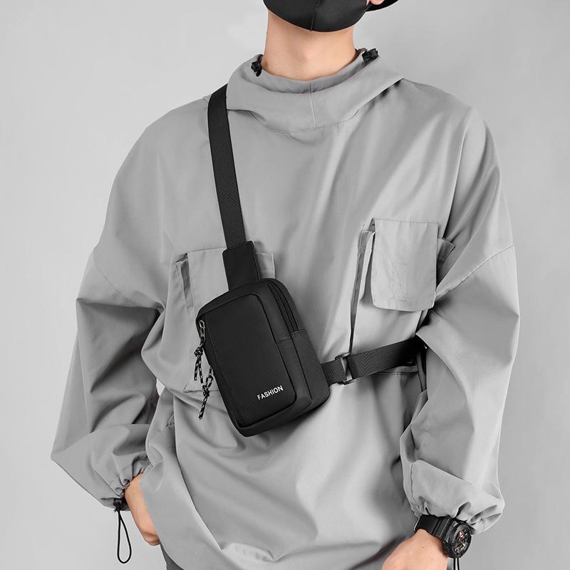 Unisex Chest Bag Simple Storage Bag Lightweight Travel Small Backpack Crossbody Bag Fashion Casual Single Should Bags