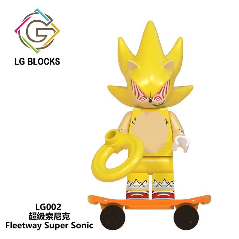 Sonic Mini Figure Giocattoli Super Sonic the Hedgehog Shadow Nakkururu Building Blocks LG1001 Lego Minifigures