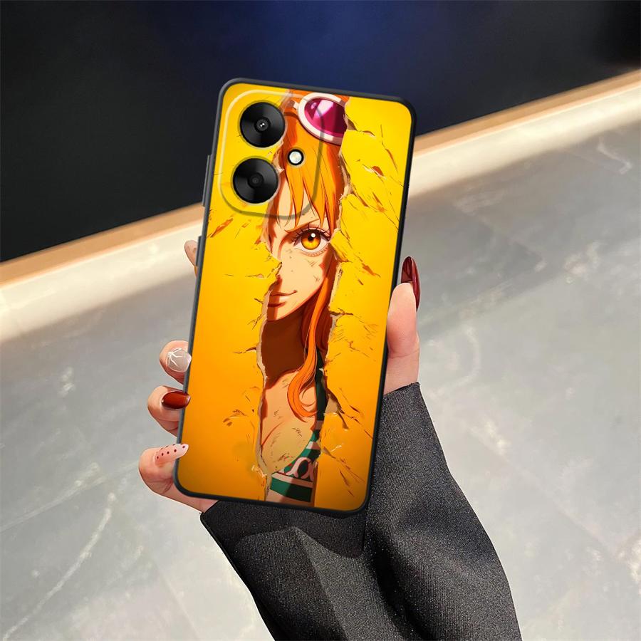 One Picec Nico Robin Nami Case for Xiaomi Redmi A5 A3 A4 A1 A2 Plus 13C 9 10 12C 14C K40 K80 Pro Black Soft Phone Cover