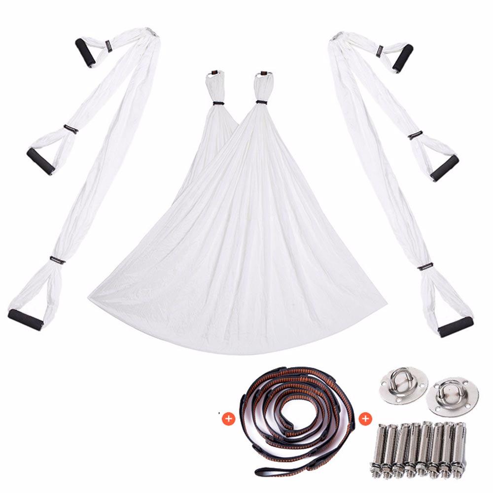 Aerial Yoga Hammock with Ceiling Mount & Extension Straps - Full Set