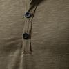Men's Solid Color Long Sleeve Button Collar Long Sleeve T-Shirt Men's Casual Fashion Top