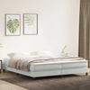 Łóżko Box Spring Bez Materaca Jasnoszary 200X220 Cm Aksamit