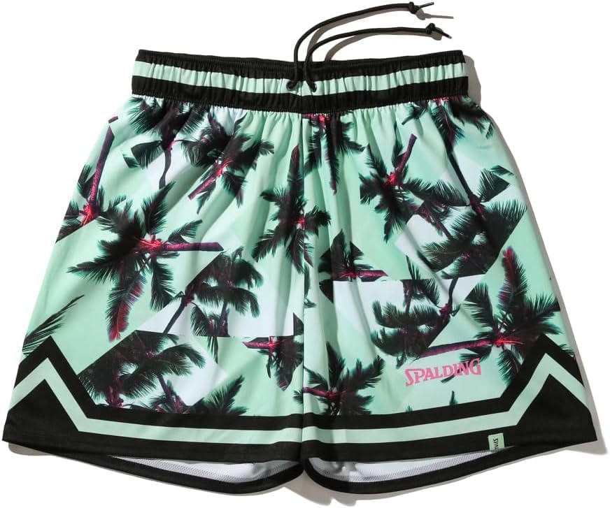 

Spalding Palm Tree Jersey Shorts, Mint Green, Size L, SMP25007