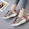 Fashion Woman Shoes Spring Luxury Casual Sneakers Breathable Lace Up Black Fashion Mirror Heel Board Shoes for Women Tenis Femenino