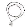 2pcs/set Elegant Vintage Necklace Neckwear with Adjustable Chain and Natural Stone Beads for Daily & Parties Wear