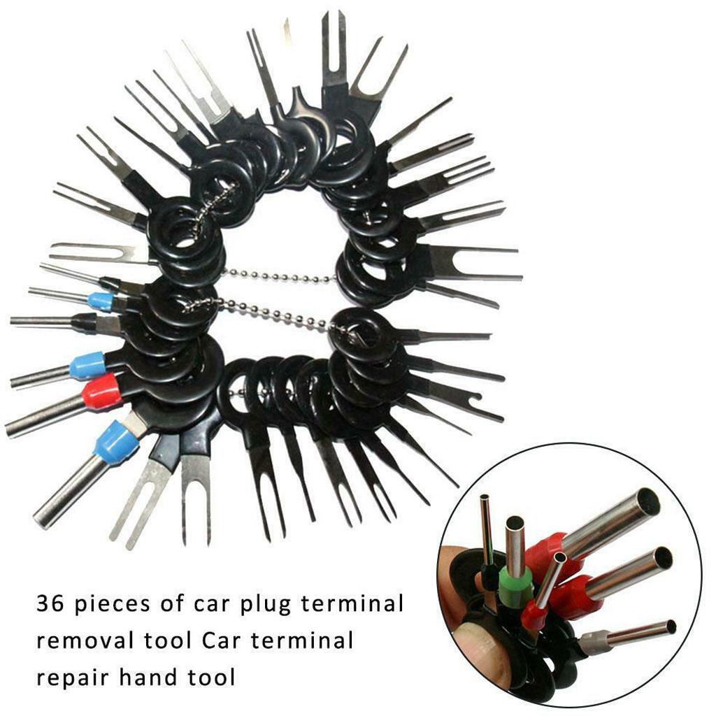 18PCS Terminal Ejector Wire Connector Pin Release Key Extractor Tools Set for Most Connector Terminal Terminal Removal Tool kit