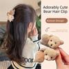Cute Bear Plush Hair Clip Big Claws Shape Shark Clip Duckbill Hair Clip  Party Accessories