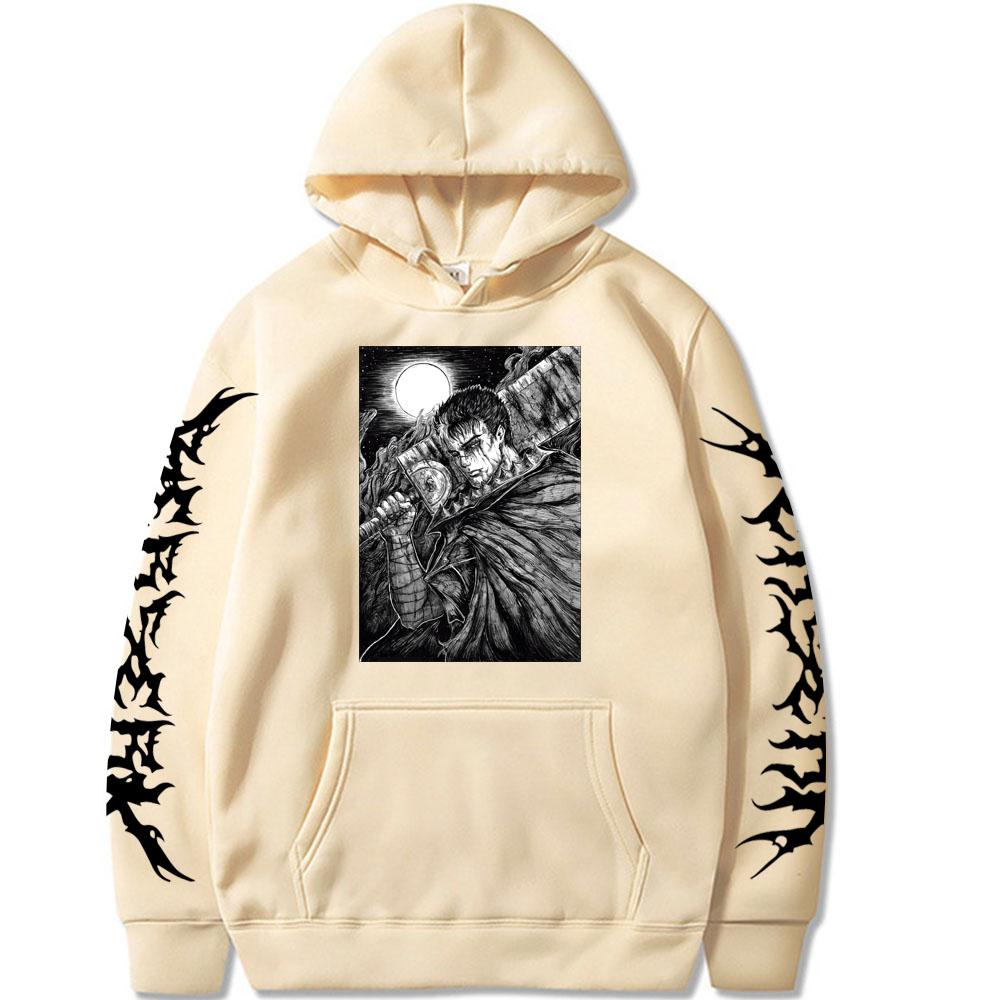 Anime Hoodies Berserk Men Women Casual Anime Hoodie Casual Pullover Overside Hooide Hip Hop Unisex Sweatshirt Berserk Anime Clothes