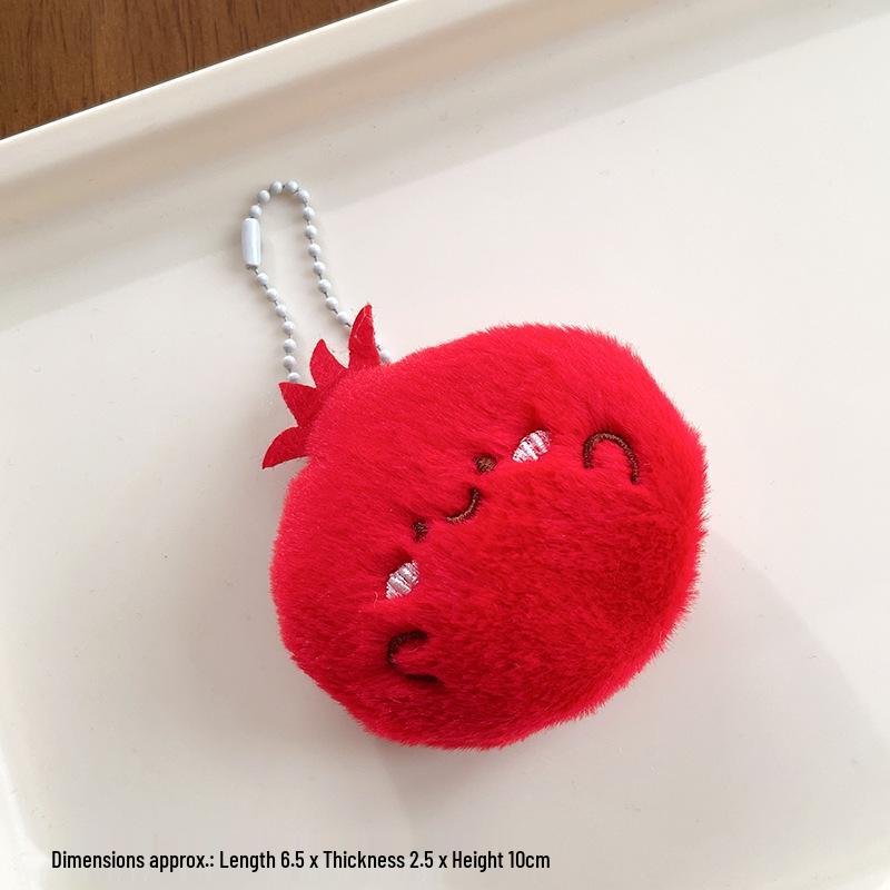 Creative Fruit Pendant Plush Doll Keychain Charm - Small Gift