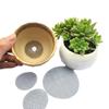 50PCS/Set Round Flower Pot Hole Mesh Pad Plastic Flower Pot Bottom Mat New Flower Pot Gasket  Garden