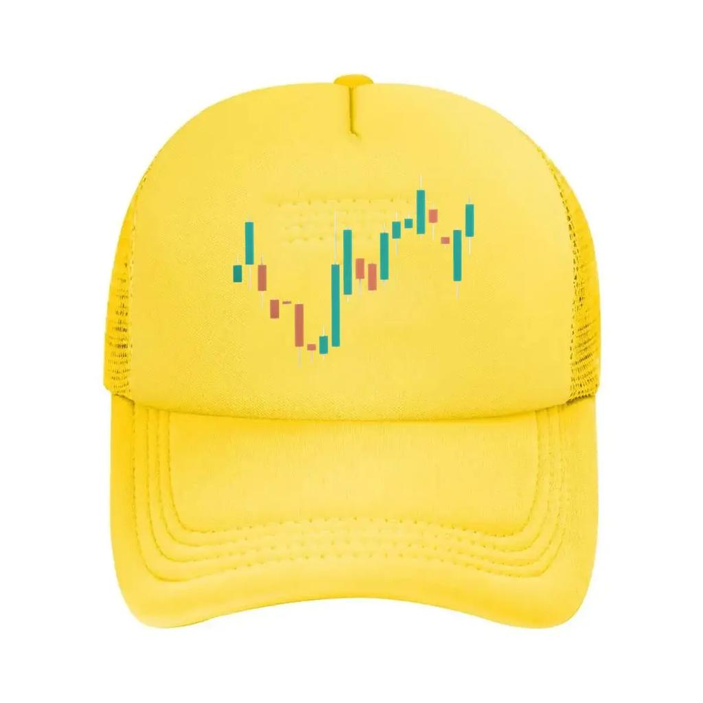 Börsenkurs Finanzen Inspiriertes Markttrend-Design Netz-Baseballkappe