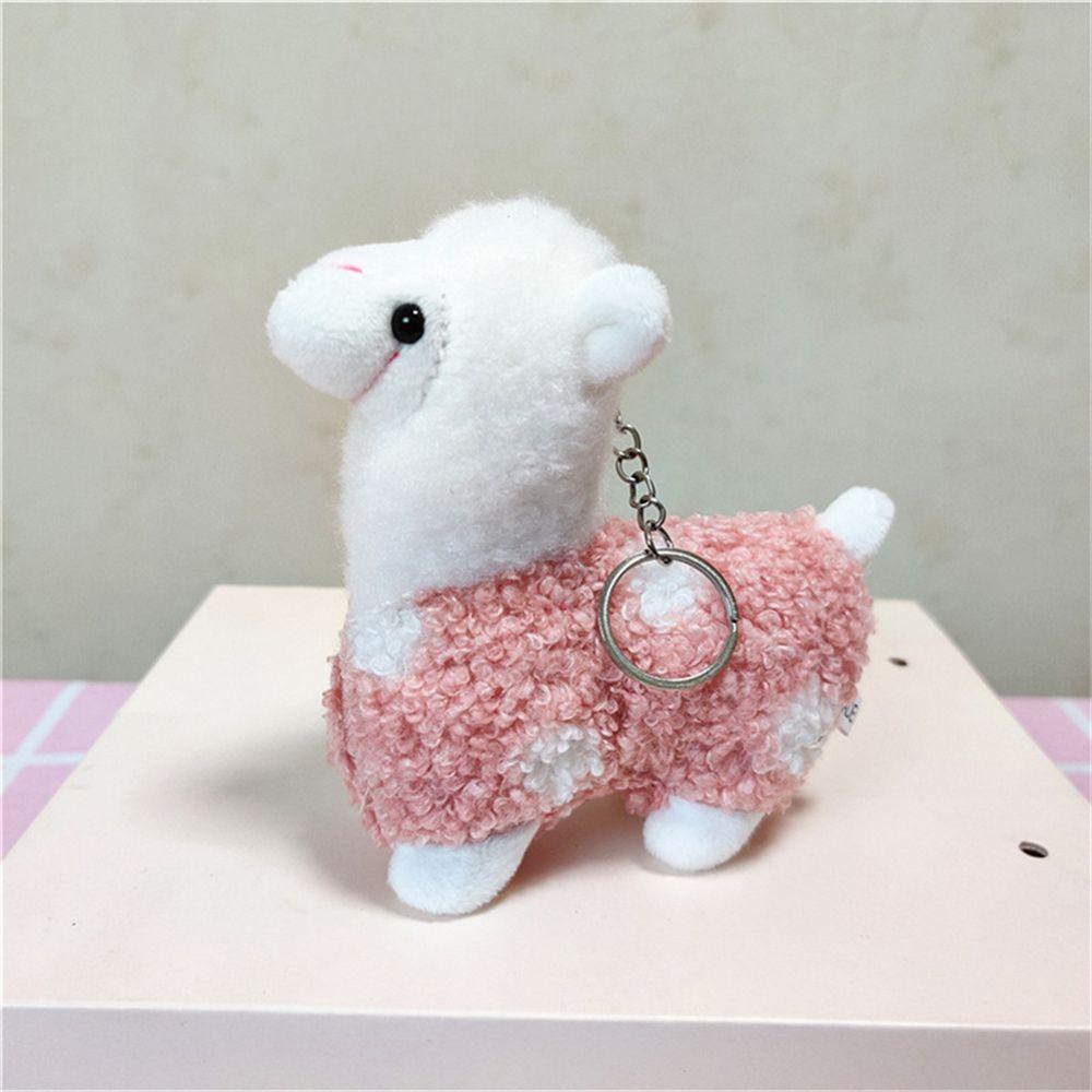Car Key Birthday Gift Toy Alpaca Plush Keychains Key Chain Doll Stuffed Toy Plush Animals Keyrings