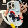 Polka dot pony lanyard is suitable for Apple 17 mobile phone case 16promax anti-drop 15Pro all-inclusive 13/14 protective case.