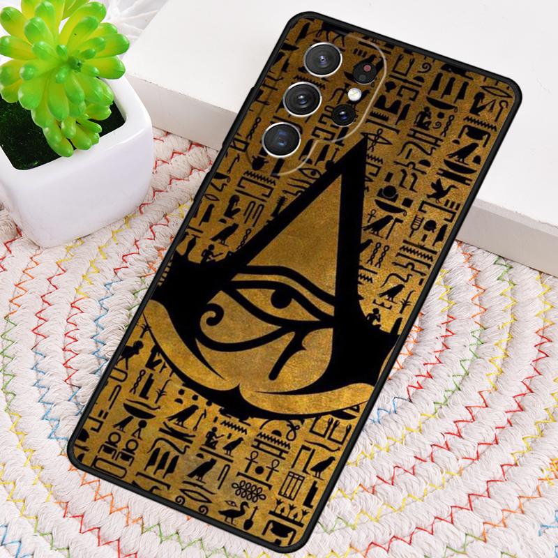 Egyptian Hieroglyphics Symbols Phone Case for Samsung Galaxy Note 10 Pro S26 Ultra S23 S24 FE S25 S21 S22 PLUS Shockproof Cove