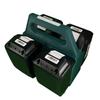Durable Plastic Battery Holder For 18V Lithium Batteries Secure Storage Organizer For 4/6 Cells Space Saving Tool Accessory