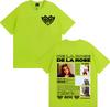 Singer Dela Rose Album Tour 2025 Cover T-shirts Men Women Clothing Oversized Retro Hip Hop T Shirt Casual Short Sleeve Tee Shirt