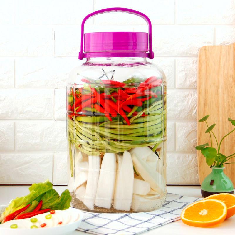 Glass Jar for Wine Soaking, Large-Capacity Kimchi, Pickle, and Brewing Jar