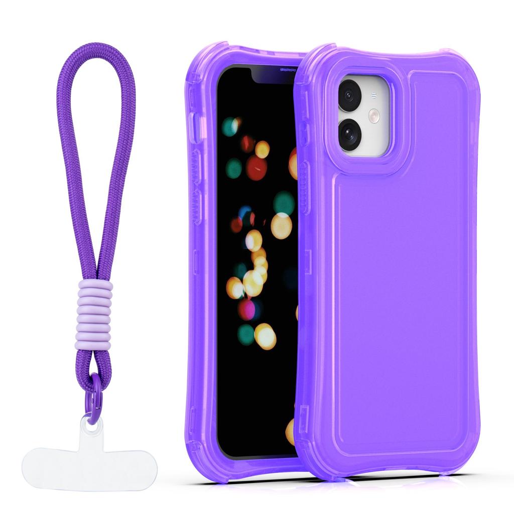 Nakładka Safepop Ze Smyczą Do Iphone 12 / 12 Pro 6,1" Fioletowa