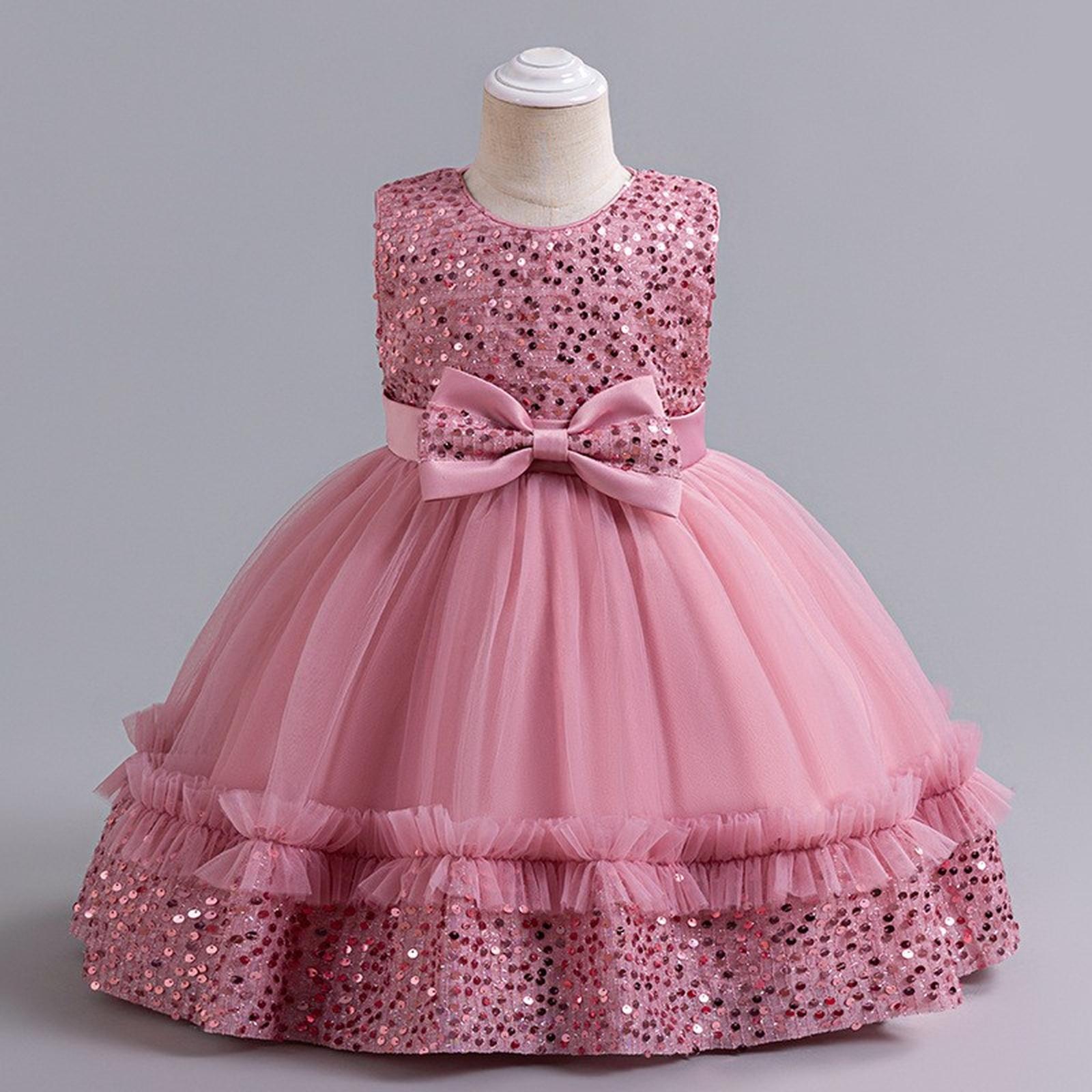 

Платье принцессы для девочек для выступления 80 розовый