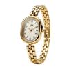 Orologio da Donna Classico al Quarzo con Cassa in Lega Dorata e Quadrante Decorativo per Accessori di Moda