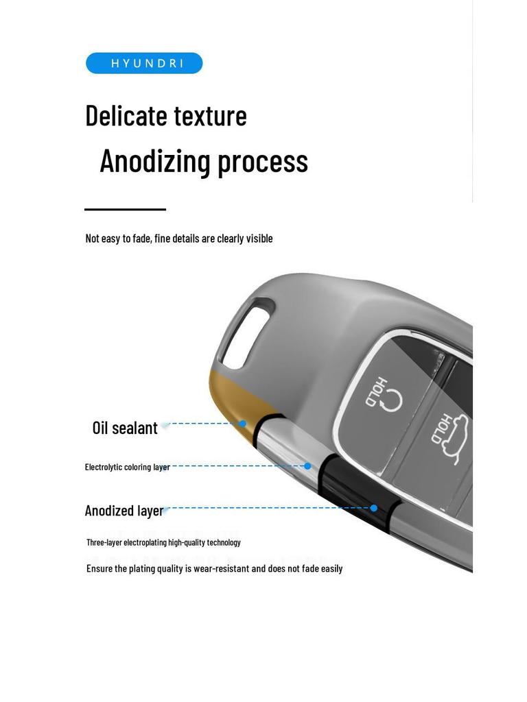 Leather Key Case for 2021 Hyundai Tucson L - Fits 2020-2021 Models