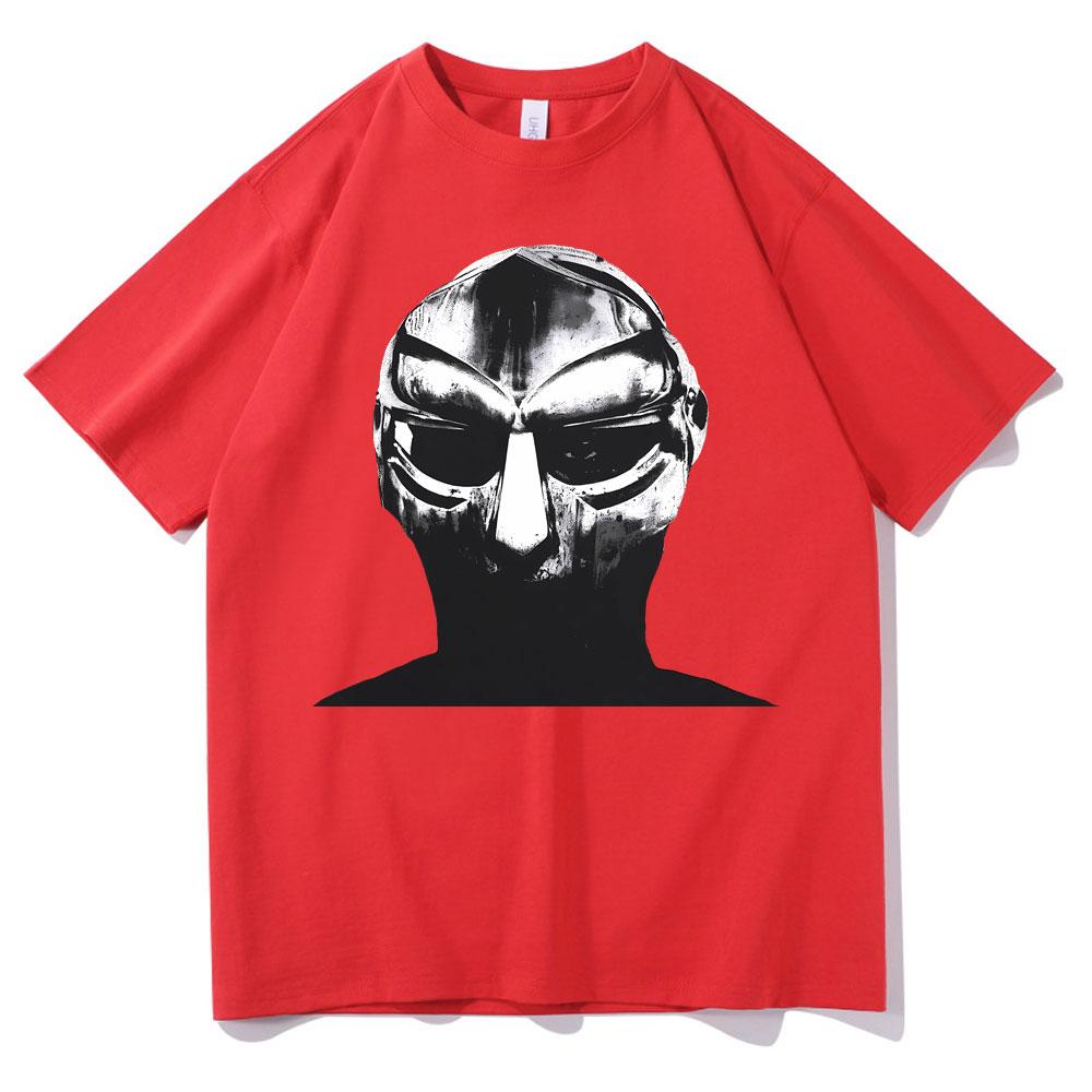 Rapper Mf Doom Madvillainy Metal Face Graphic Print Tshirt Men Casual Oversized Tshirt Male Hip Hop Fashion Tees Short Sleeve S