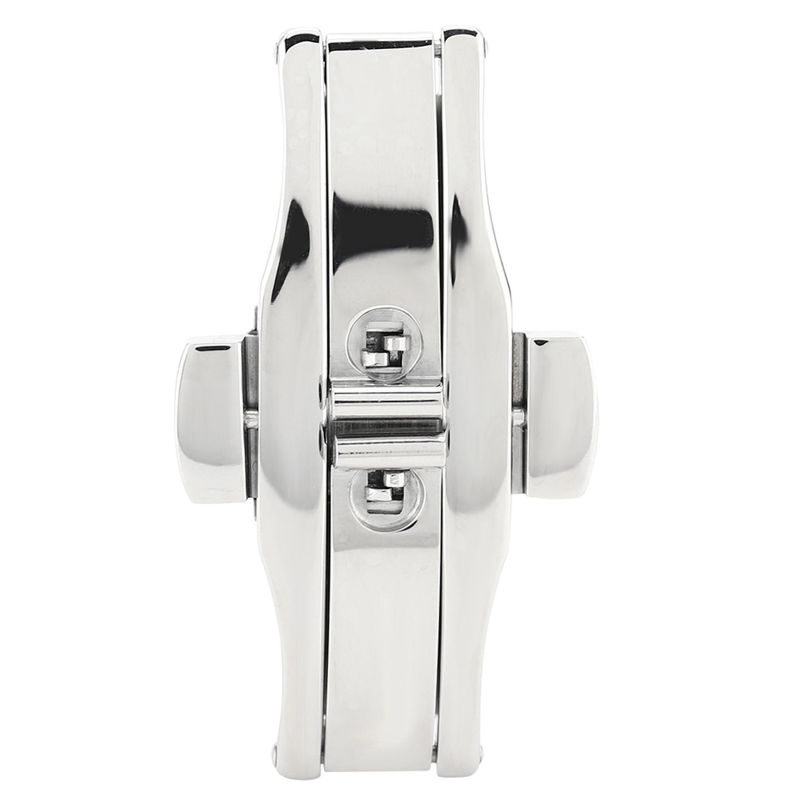 

Butterflyshape Deployment Buckle Automatic Double Click Metal Clasp Strap For Watch Male